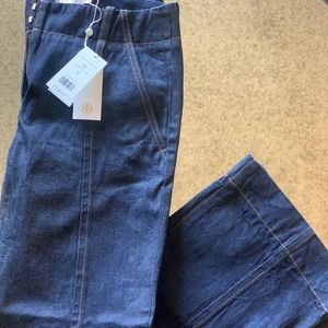NEW with tags Tory Burch dark denim flared jeans